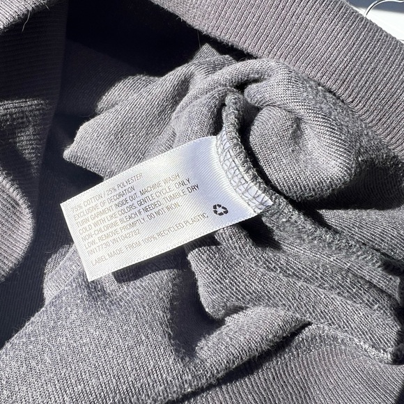 Wild Fable Gray Velour 1/4 Zip - Picture 5 of 8